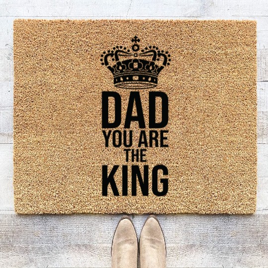 Dad Love Family Children King Coir Doormats