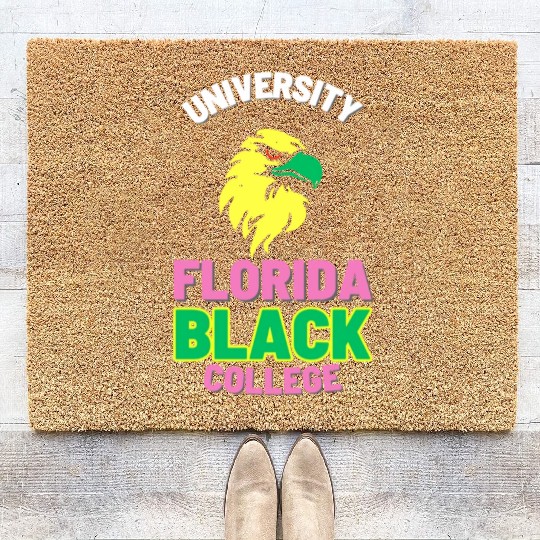 University Florida Black College (Night Eagles Ed) Coir Doormats