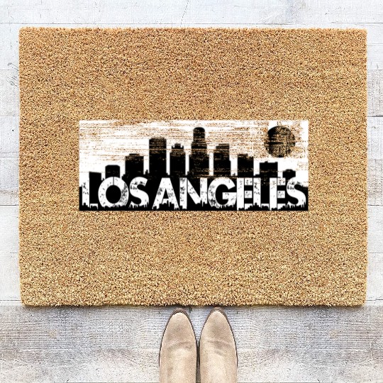Los Angeles Cityscape Street Wear Coir Doormats