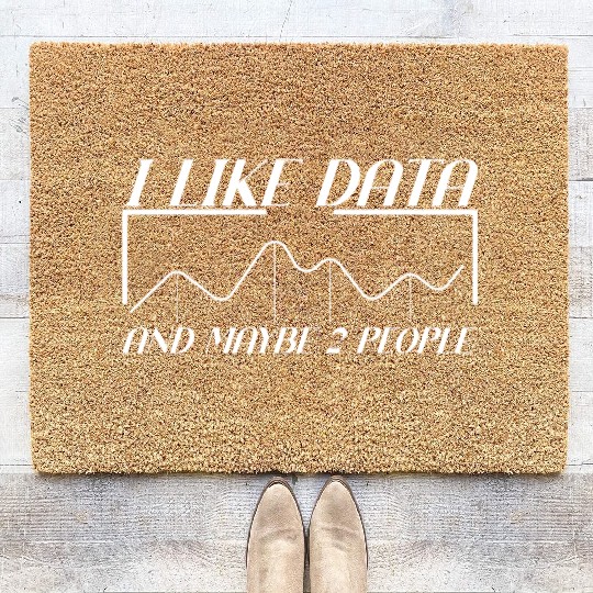 Data Analyst People Joke Database Big Data Science Coir Doormats
