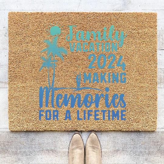 Family Vacation Making Memories Lifetime Coir Doormats