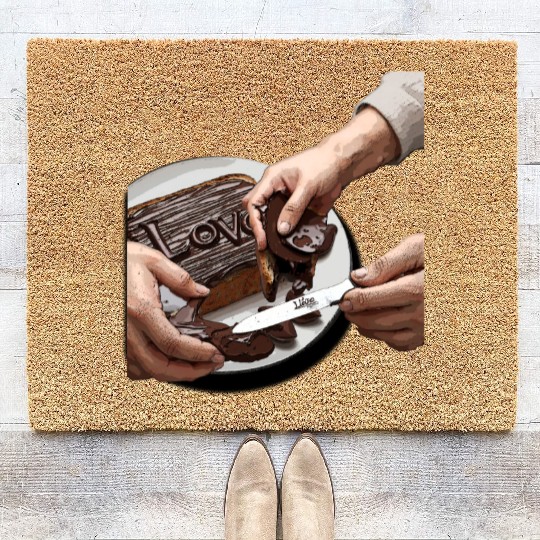 spread love design Coir Doormats