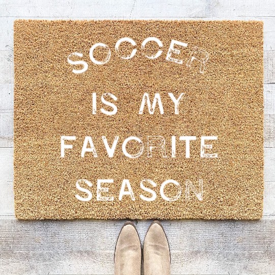 Soccer Is My Favorite Season Game Day Goal Club To Coir Doormats