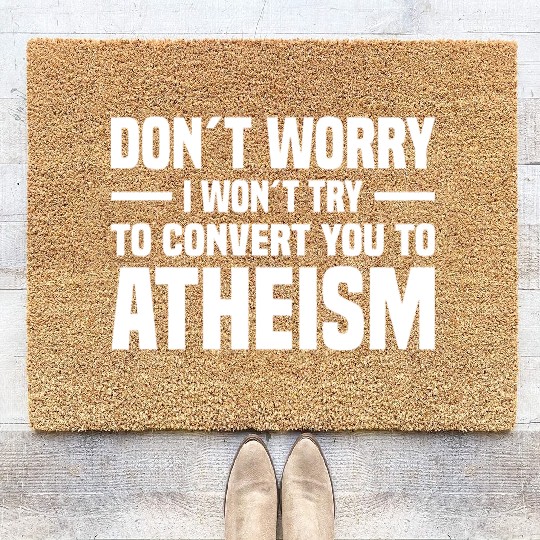 Atheism Skeptics Atheists Atheist Science Coir Doormats