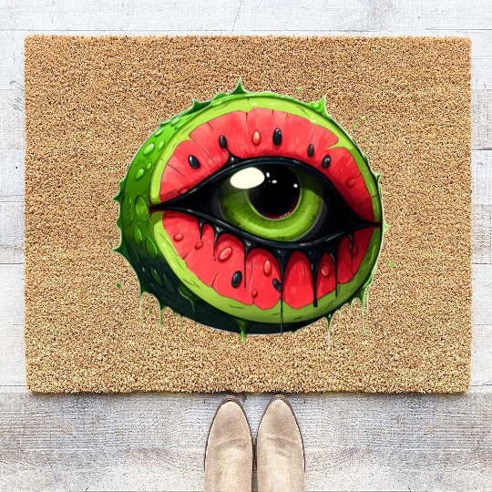 Slice of Watermelon Eye Coir Doormats
