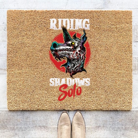 Dark Unicorn Horror Unicorn Midnight Unicorn Dark Coir Doormats