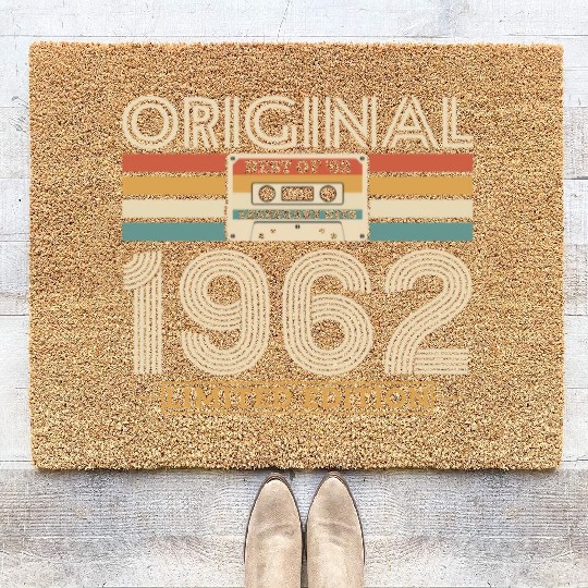 Retro '62 Vintage Birthda Coir Doormats