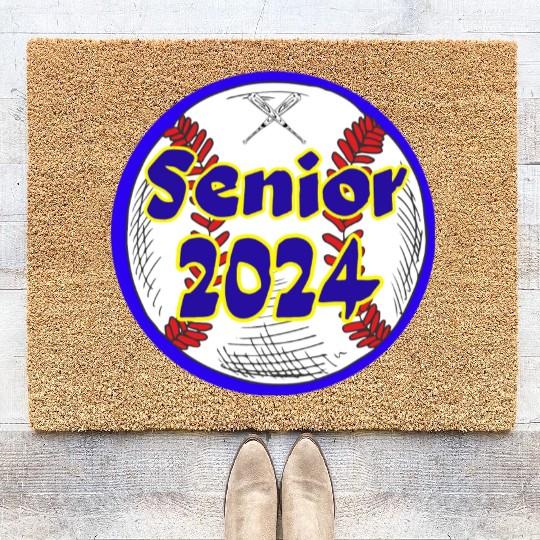 Baseball Senior Class of 2024 Coir Doormats