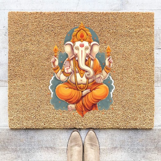 Happy Diwali Diwali Festival Indian Hindu Hinduism Coir Doormats