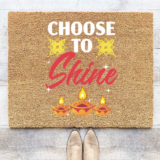 Happy Diwali Diwali Festival Indian Hindu Hinduism Coir Doormats
