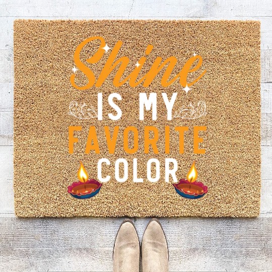 Happy Diwali Diwali Festival Indian Hindu Hinduism Coir Doormats