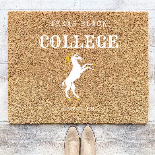 Texas Stallions Black College (Alpha Edition) Coir Doormats