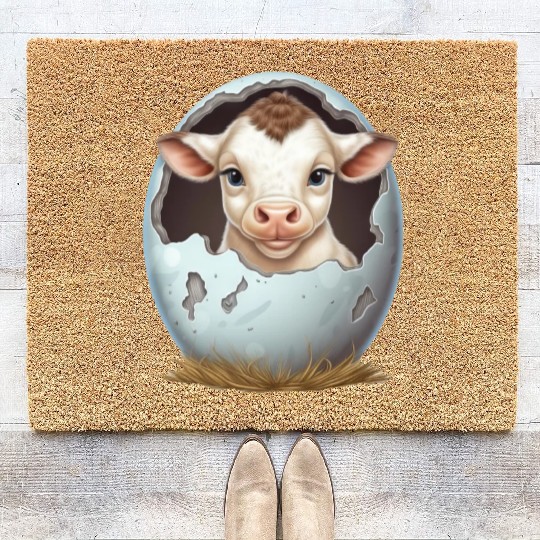 Sweet Lamb Hatching: The Beginning of New Life Coir Doormats