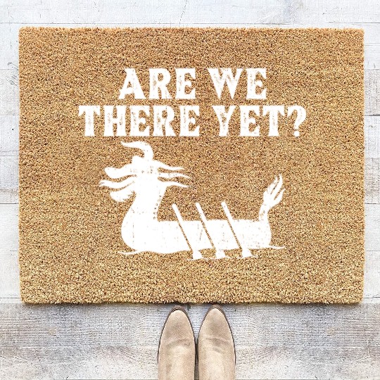 Funny Dragon Boat Racing Paddle Coir Doormats