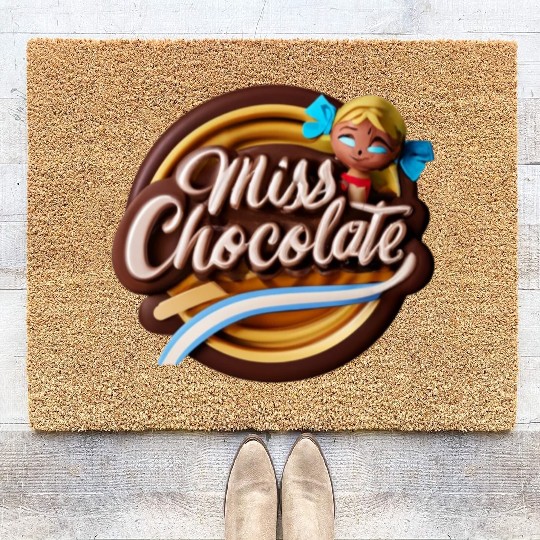 Miss Chocolate sign for the sweet tooth Coir Doormats