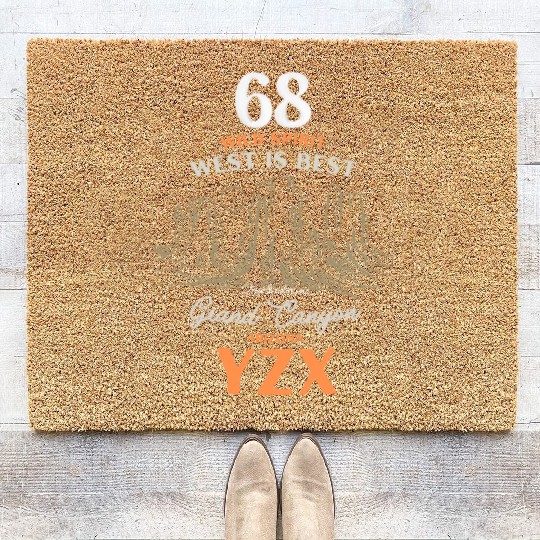 Grand canyon Arizonna, west is best Coir Doormats