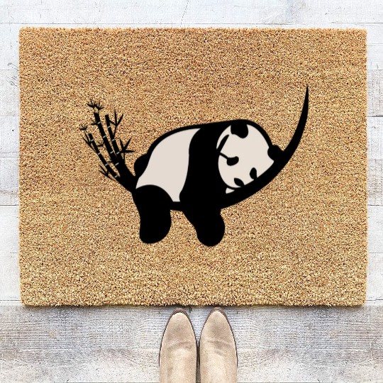 panda, graphic design, Coir Doormats
