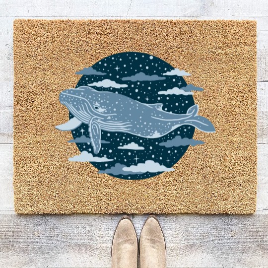 Humpback Whale Animal Art Coir Doormats