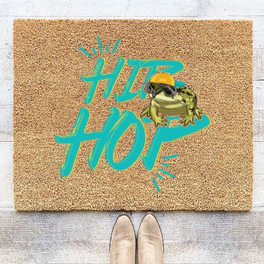 Hip Hop Frog Coir Doormats