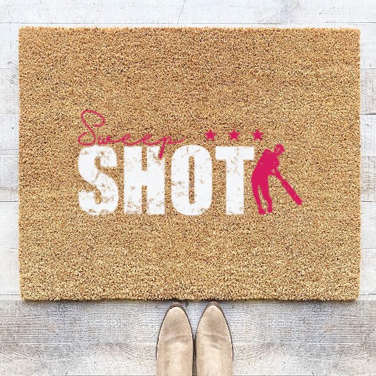 Sweep Shot Cricket Coir Doormats