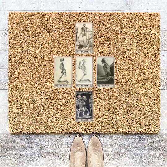Death Card Coir Doormats