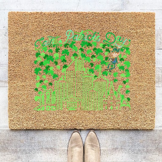 Saint Patrick's Day New Orleans Louisiana Coir Doormats