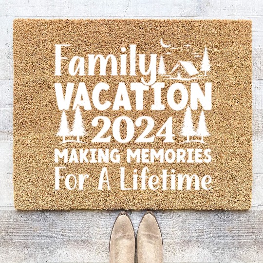 Family Vacation Making Memories Lifetime Coir Doormats