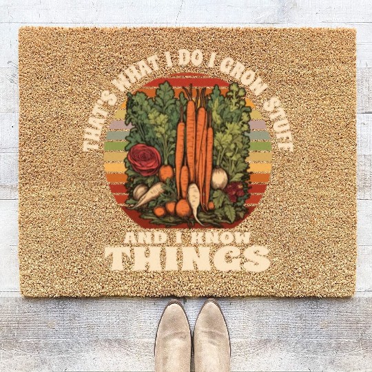 Gardening Garden-plants sayings Gardener Coir Doormats