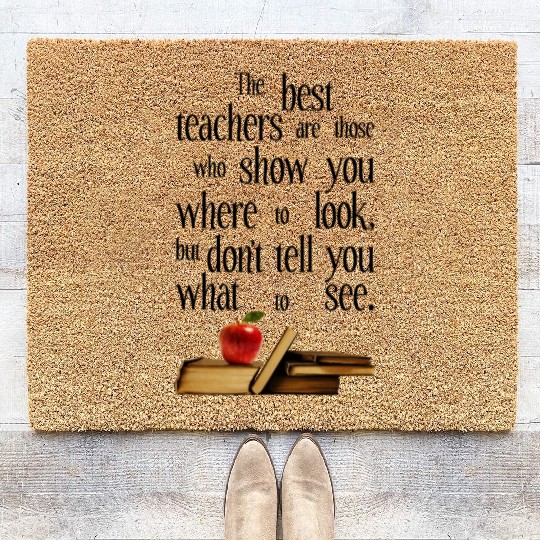 The Best Teachers, Teacher Appreciation Coir Doormats
