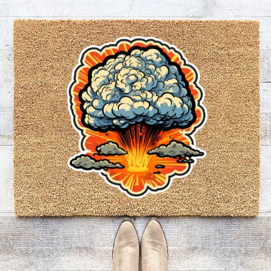 Explosion Fireworks Pyrotechnics Coir Doormats