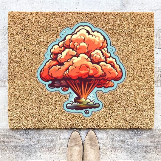 Explosion Fireworks Pyrotechnics Coir Doormats