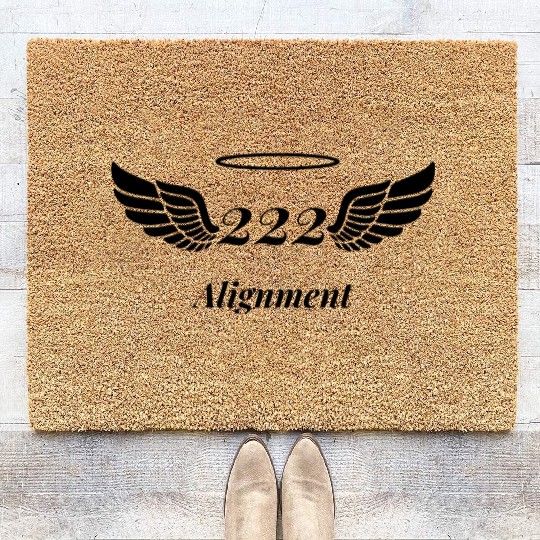 Angel Number 222 Alignment Coir Doormats