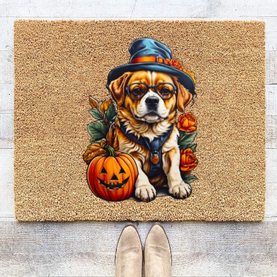 Trick or Treat Puppy Coir Doormats