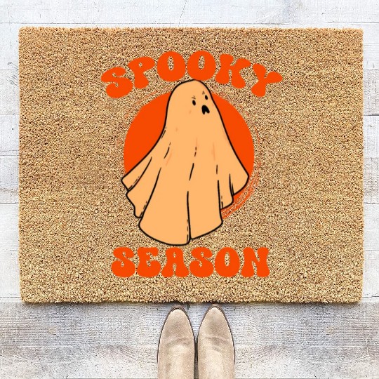 Retro VIntage Halloween Costume Spooky Season Men Coir Doormats