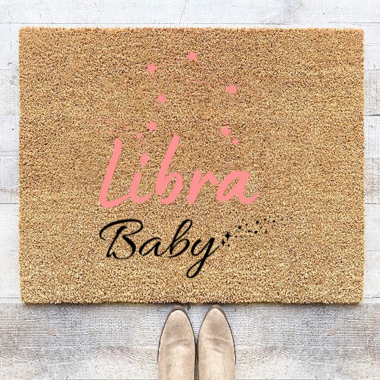 Libra Baby Astrology Cute Coir Doormats