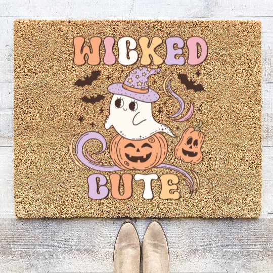 Wicked Cute Halloween: Spooky Charm and Cuteness Coir Doormats