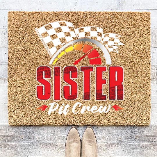 Sister Pit Crew Coir Doormats