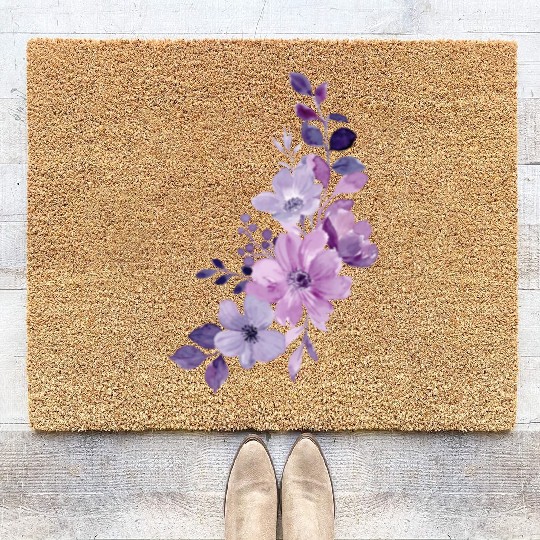 Lavender beautyfull desing Coir Doormats for girl