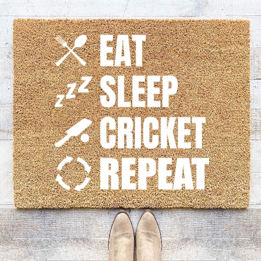 Cricket Player Daily Routine Coir Doormats