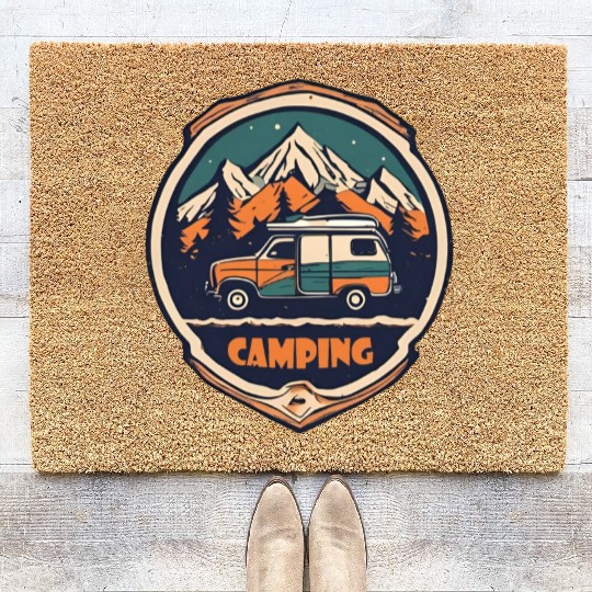 Camping / Forest / Wildness / Camper / Adventure Coir Doormats
