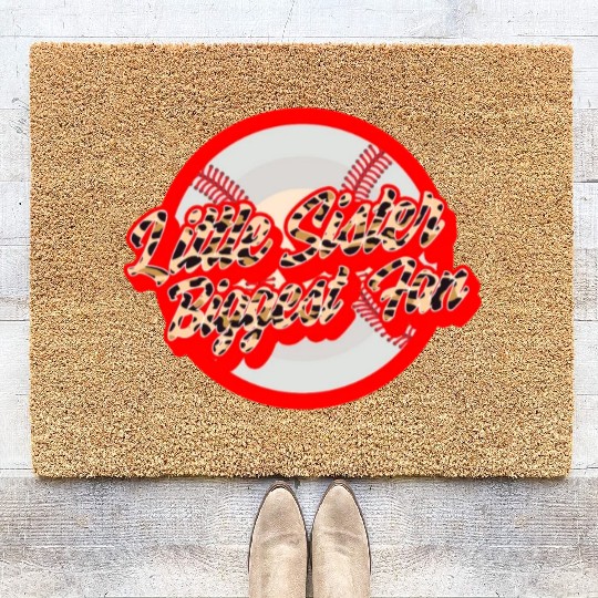 Baseball Coir Doormats, Little Sister Biggest Fan Coir Doormats,