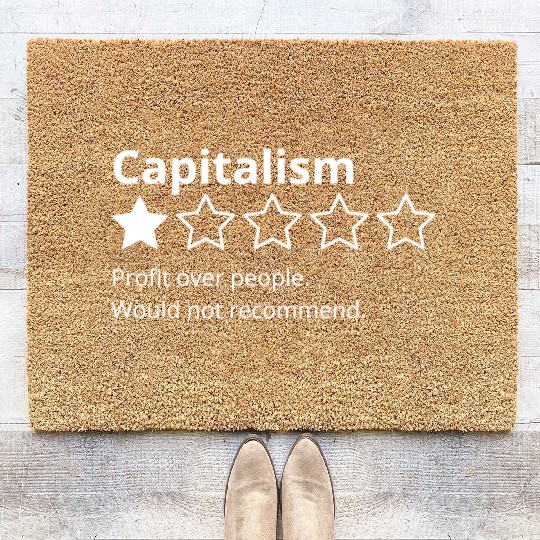 Capitalism Review Coir Doormats