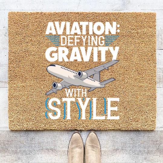 Pilot Aviation Airplane Airline Future Pilots Coir Doormats