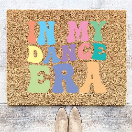 Dance Retro Groovy In My Dance Era Coir Doormats