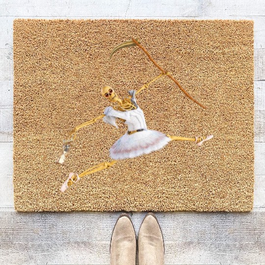 The extraordinary hobby of the Grim Reaper Coir Doormats