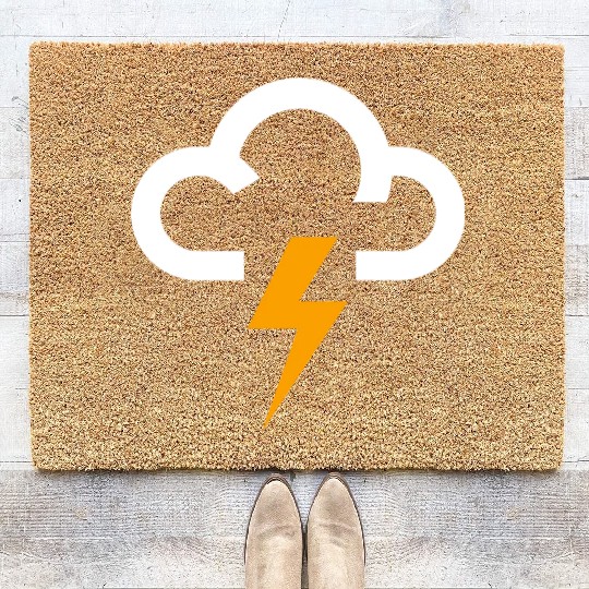 Mood Lightning Rain Sad Anger Coir Doormats