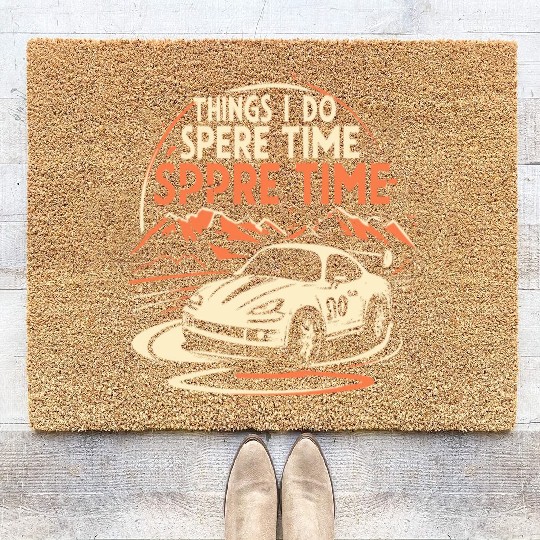Classic Car Racing Things I Do In My Spare Time RC Coir Doormats