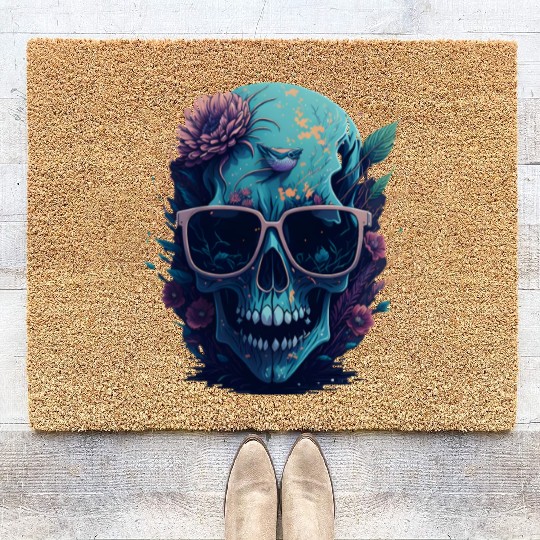 Floral Skull | C14 Coir Doormats