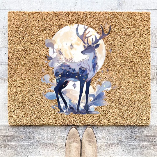 Celestial Deer Coir Doormats