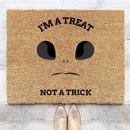I'm a Treat, Not a Trick Spooky Season Halloween Coir Doormats